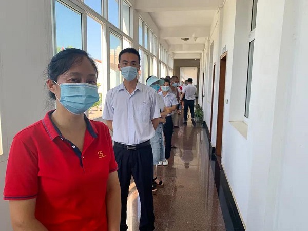 湖北昌利鋸片廠家免費(fèi)為員工做核酸檢測(cè) 湖北昌利鋸片廠家免費(fèi)為員工做核酸檢測(cè)